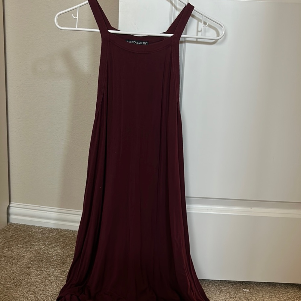 burgundy lounge dress